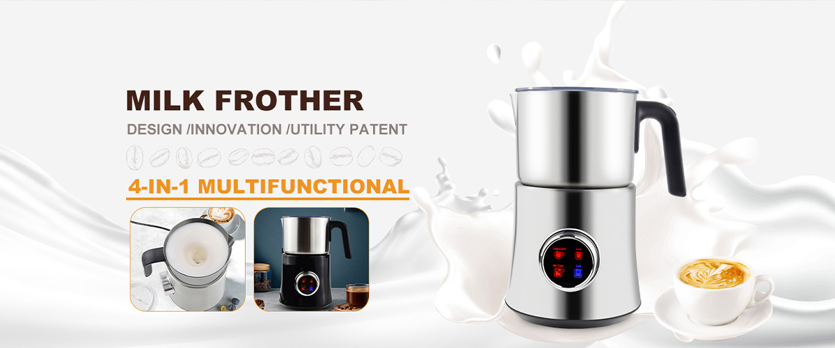 integrated milk frother