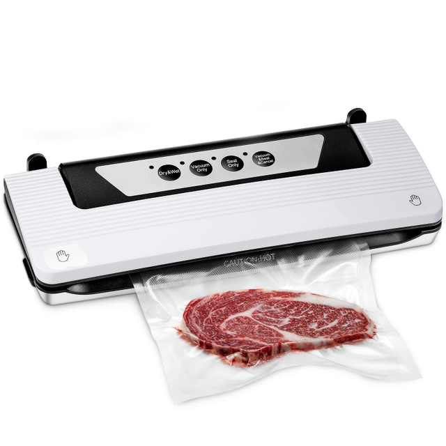 Precision Vacuum Machine,Pro Food Sealer with Built-in Cutter and Bag Storage(Up to 20 Feet Length), Both Auto&Manual Options